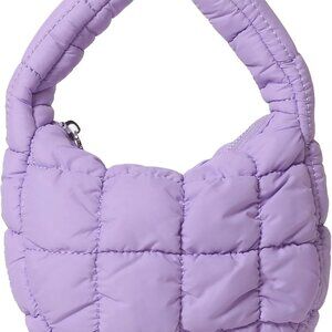 Quilted MINI Handbag and Purses Women Puffer Nylon Hobo Cotton Padded Purse Work